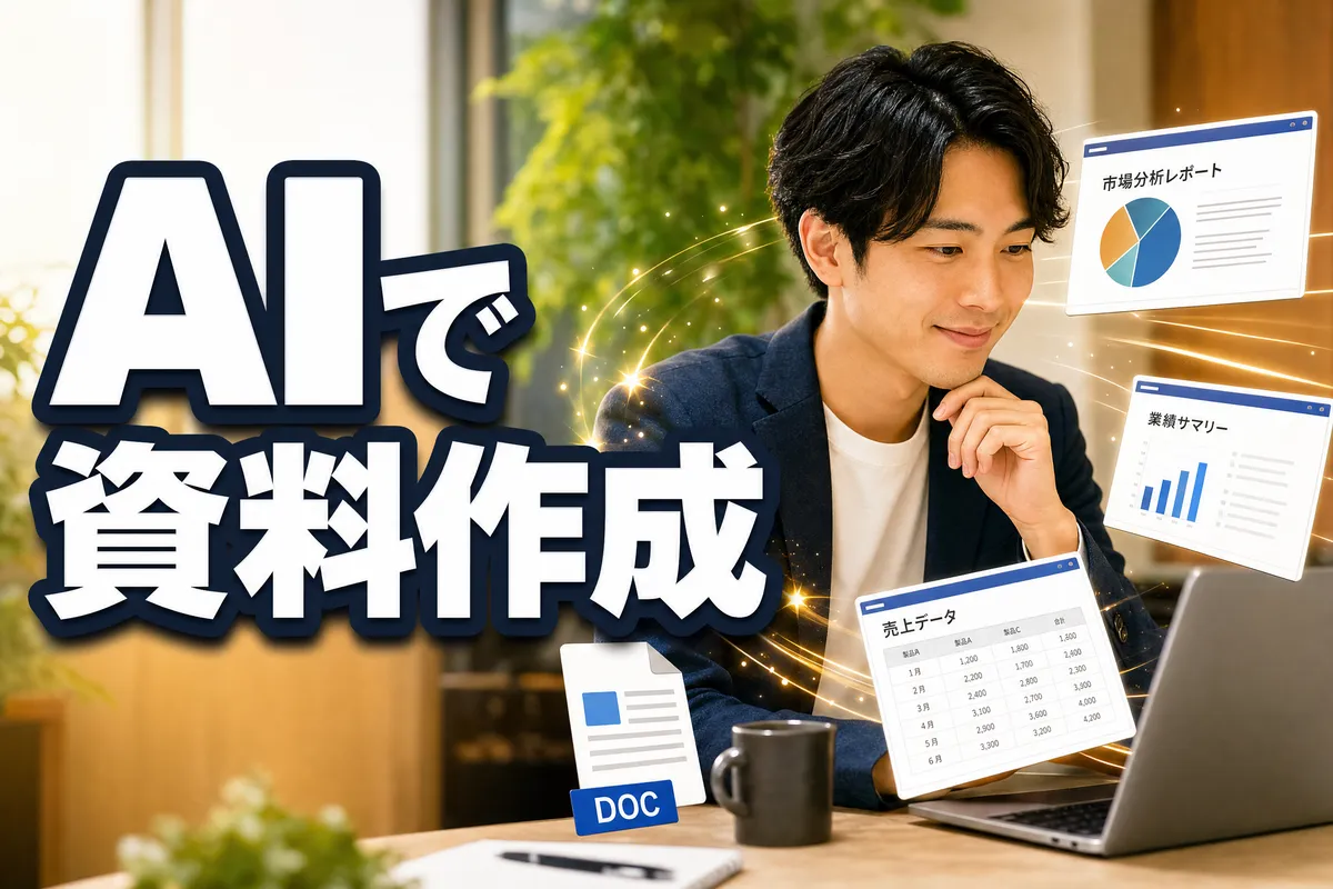 AIで資料作成を効率化｜パワポ・Word・Excelの時短術
