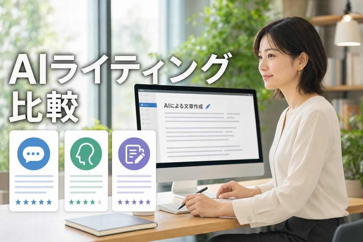 AIライティングツール比較｜記事作成・ブログ執筆に最適なのは？
