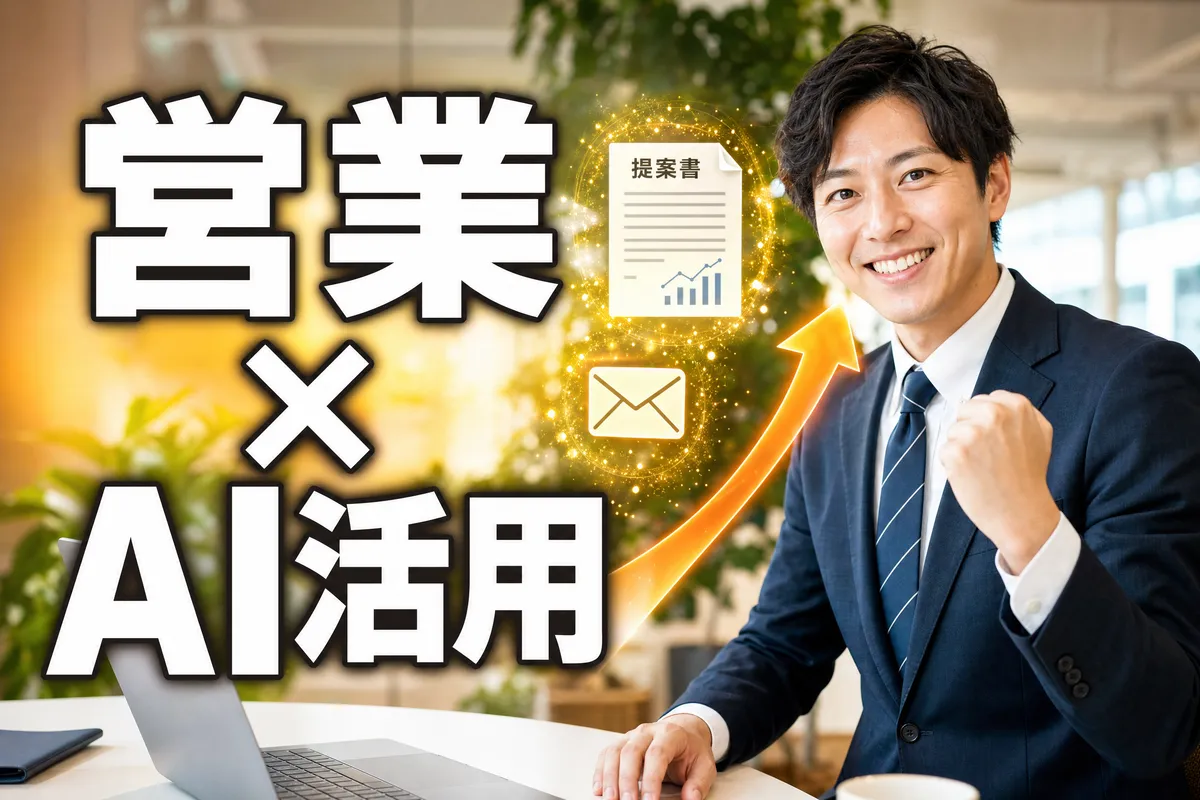 営業担当者のAI活用術｜提案書・メール作成を自動化