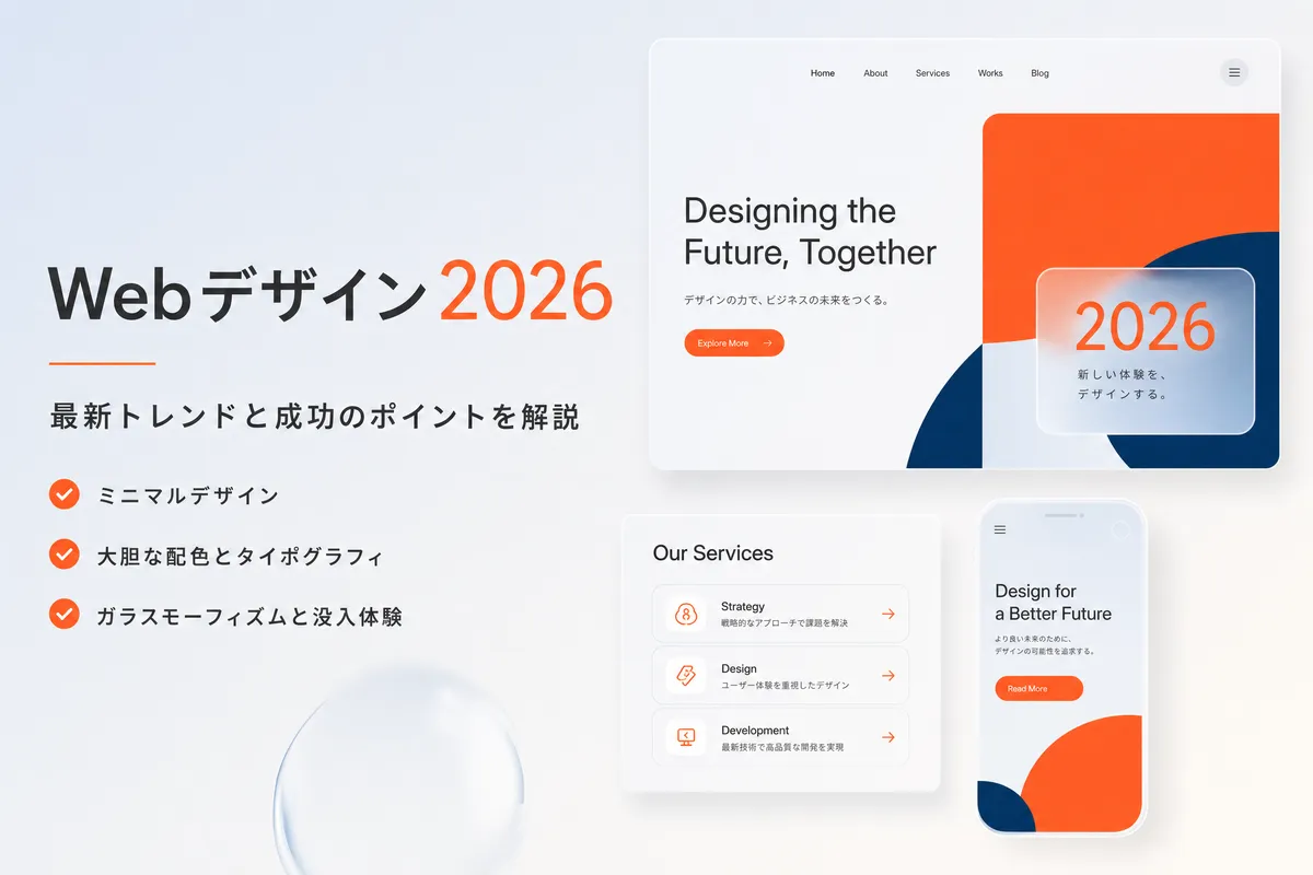 Webデザインのトレンド2026｜押さえるべき最新スタイル